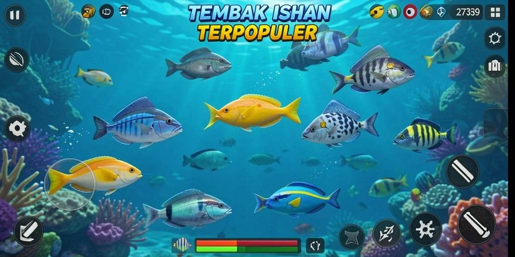 Tampilan gameplay menarik dalam permainan Tembak Ikan 2739.