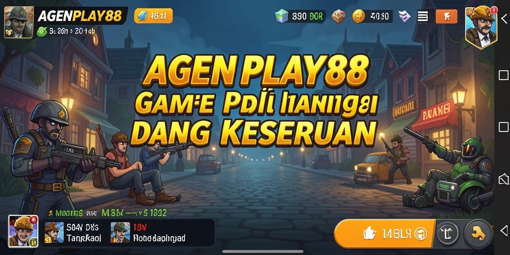 Screenshot gameplay AGENPLAY88 menampilkan petualangan karakter dalam mengumpulkan sumber daya.
