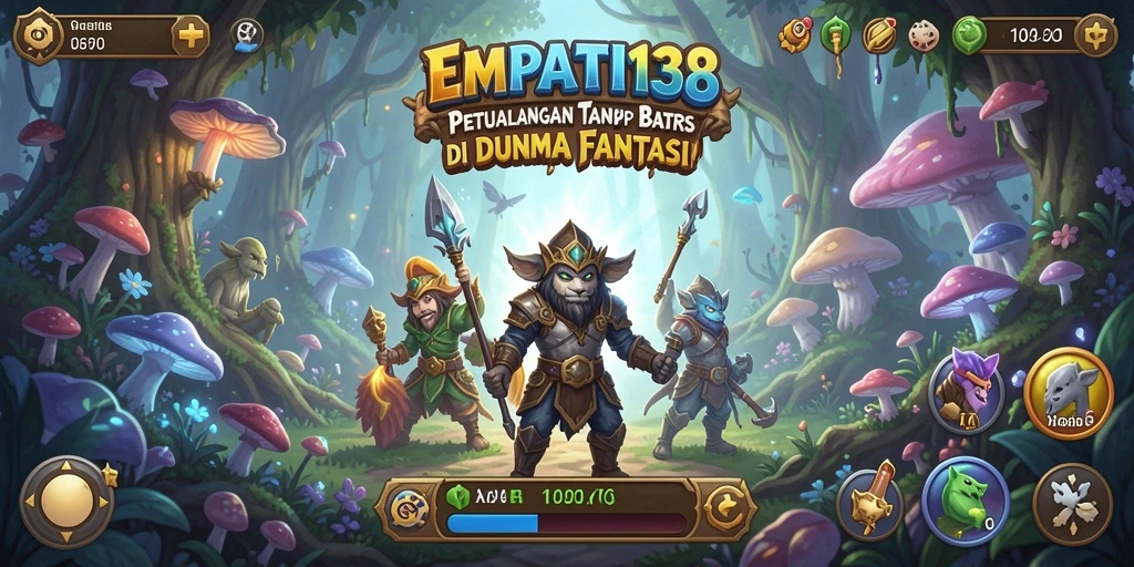 Screenshot gameplay <strong>EMPATI138</strong> menampilkan petualangan seru di dunia fantasi.