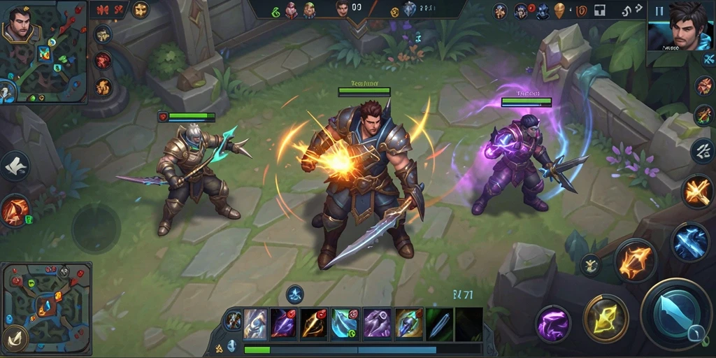 Tampilan gameplay HOKILUCK yang seru dan menyenangkan saat bertarung.
