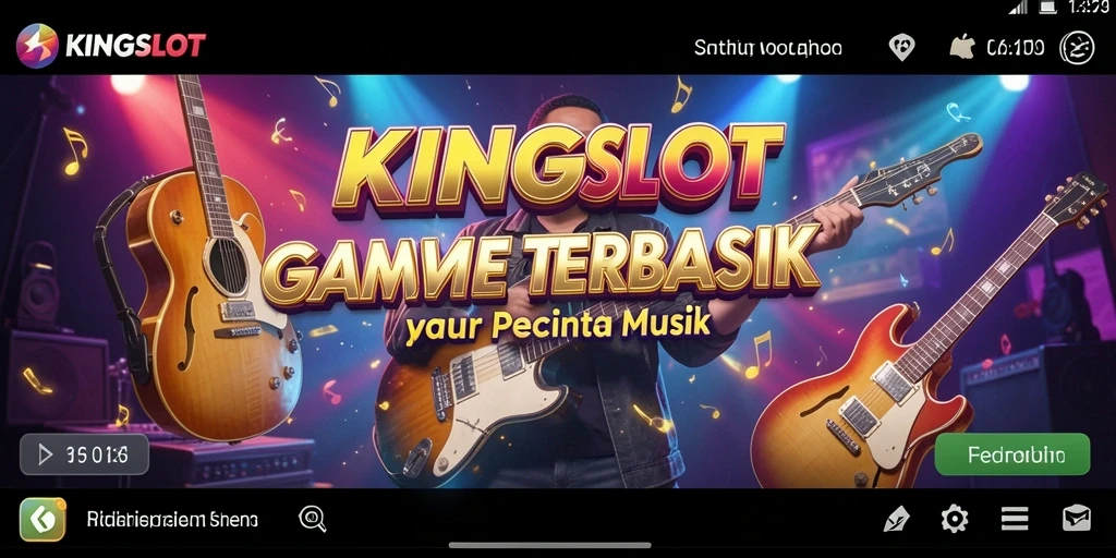 Tampilan permainan KINGSLOT dengan antarmuka musik yang menarik.