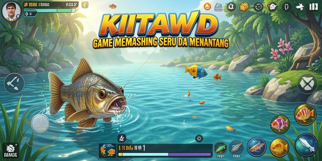 Tangkapan ikan besar dalam permainan memancing KITAWD.