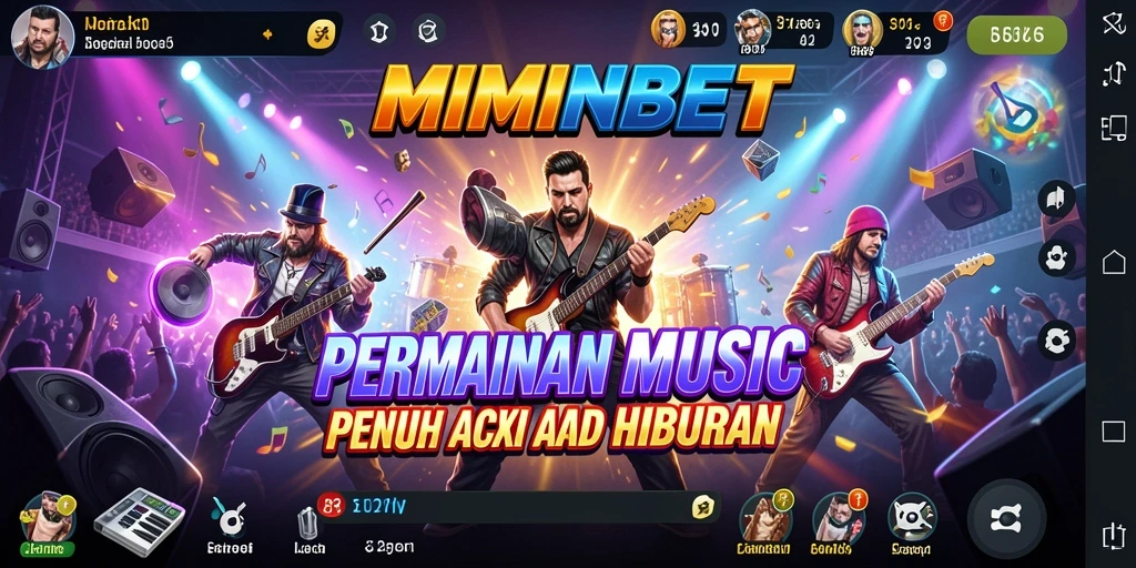 Tampilan gameplay menarik dari MIMINBET yang menampilkan pengalaman musik seru.