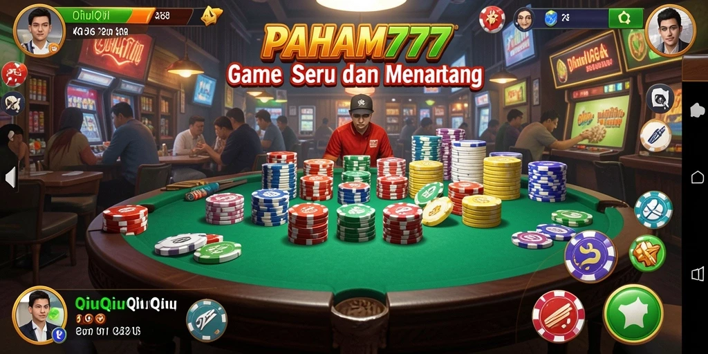 Screenshot gameplay QiuQiu PAHAM777 yang menarik.