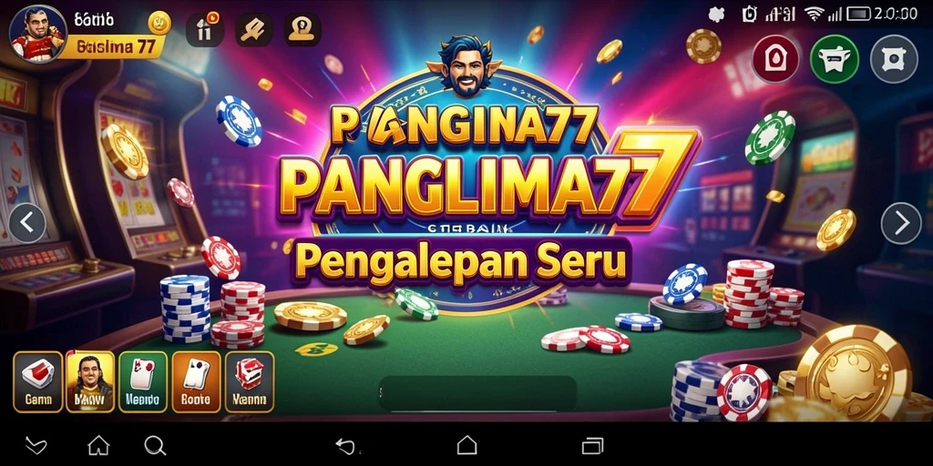 Tampilan gameplay seru dalam aplikasi Kasino PANGLIMA77.