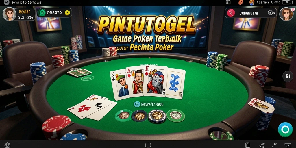 Tampilan menarik dari permainan Poker PINTUTOGEL.