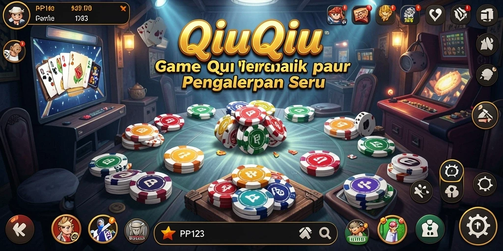 Tampilan seru dari gameplay QiuQiu di PP123.