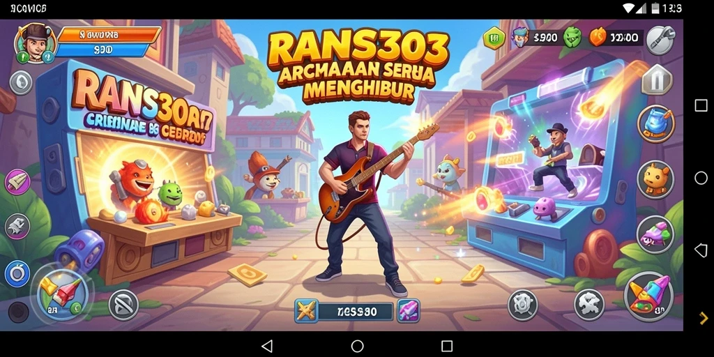 Screenshot gameplay RANS303 menampilkan aksi seru dalam game Arcade.