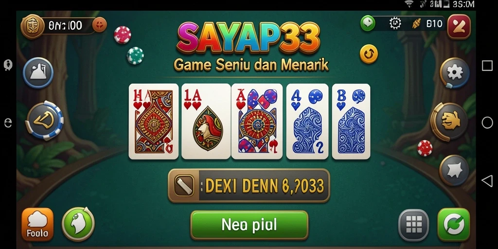 Tampilan menarik dari gameplay Domino di SAYAP33.