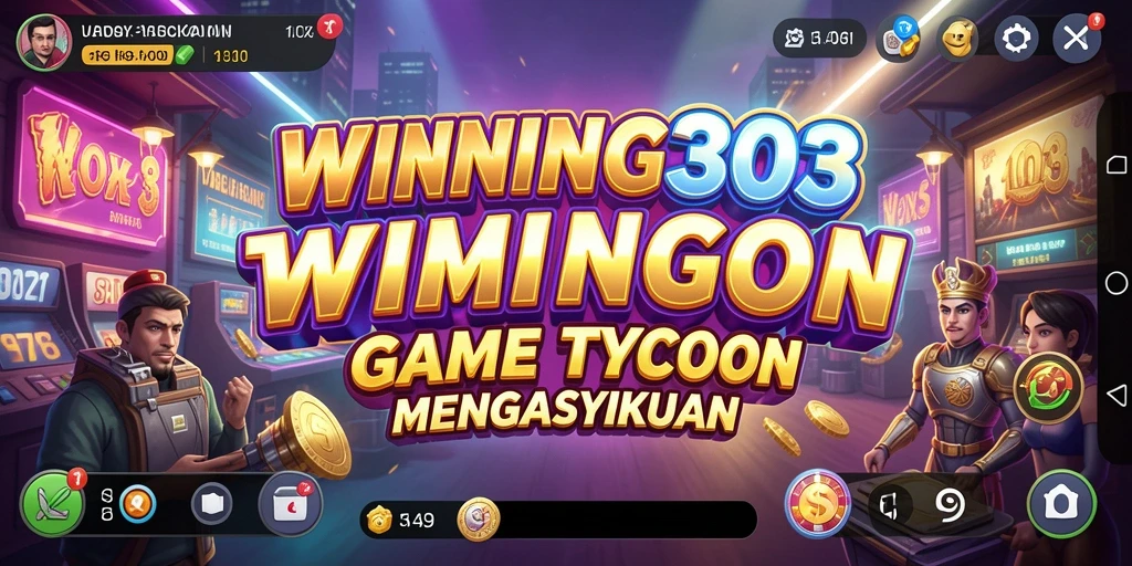 Screenshot utama WINNING303 menampilkan pengelolaan bisnis yang seru.
